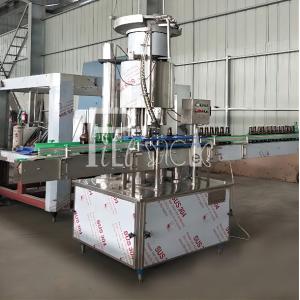 3000BPH Carbonated Beverage Filling Machine / Soft Drink Glass Bottle Pulling