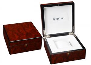 Cheap High Gloss Paiting Wooden Watch Storage Box , Luxury Wooden Watch Display Box for sale