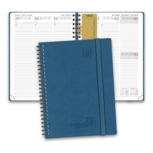 ECO PU Leather 16-Month Weekly Planner 2023-2023 Night Blue With Weekly And