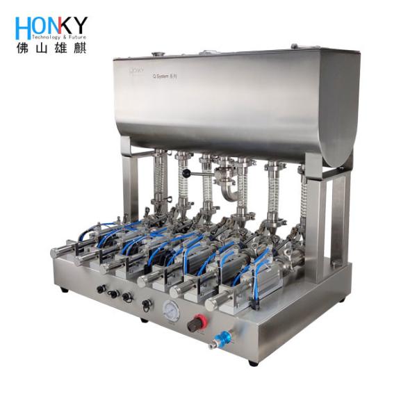 Multi Row Pneumatic Paste Filling Machine With Ceramic Pump Vertical Packing