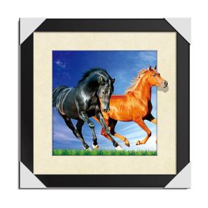 CMYK 3D Lenticular Pictures With MDF Frame Cat Design Decorative Printing