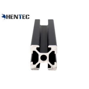 China T - Slot Industrial Aluminium Profile Extrusion Black Anodized Suface Treatment on sale