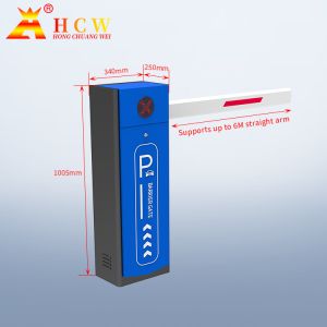 HCW 24V Adjustable Arm Speed Pole Barrier Gate with 2-6m Boom Length for High