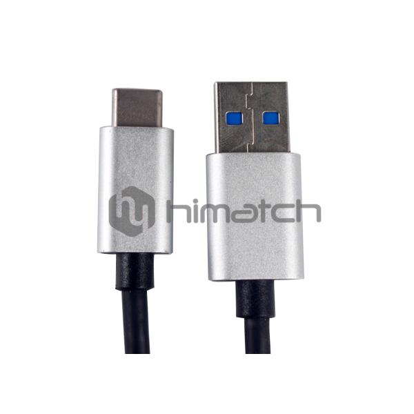 Quality Plug USB 3.1 Type C Cable Sync Data Charging With Silver Aluminium Shell wholesale