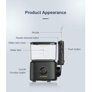Large Water Tank Black Countertop Water Flosser Home Use Oral Irrigator