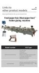Condition CQT 900YG-2 Mini Folder Gluer for Bottom Lock Gluing of Box Expanded