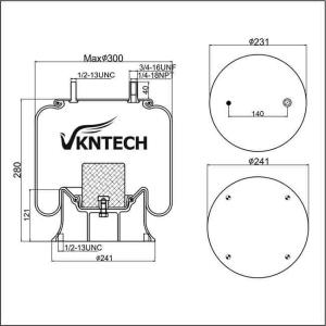 Cheap S2827/S11566 Natural Rubber Air Spring/1R12-352 Air Suspension Spring Parts For OEM Piston Aluminum W01-358-9010 9 10-14 for sale