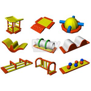 Exciting Game Adult Aqua Adventure Inflatable Floating Water Park with Air Pump