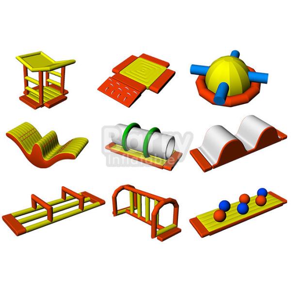 Quality Exciting Game Adult Aqua Adventure Inflatable Floating Water Park with Air Pump wholesale