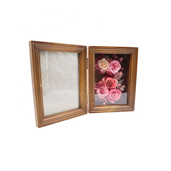 Quality Wedding Decorations Solid Wood Picture Frames With Preserved Flowers wholesale