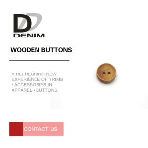 Cheap Fashion Design Wooden Blazer Buttons , 2 Hole Wooden Buttons Strong Rigidity for sale
