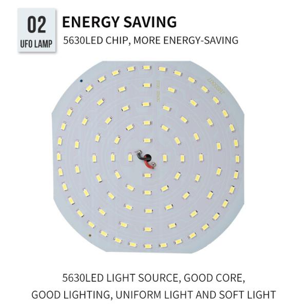 Energy Saving 15W LED UFO Light Garage Stall E27 Night Lighting Bulb