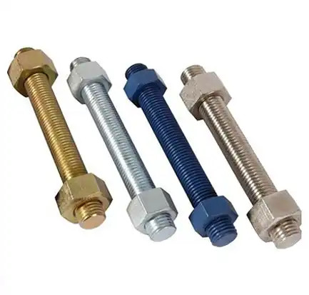 JIS Standard Stainless Steel Stud Bolts Polished Hex Head DIN/ANSI/GB Grade