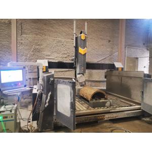 4 Axis Arc Slab Column Carving Machine For Marble Ganite Bulestone Jade Agate