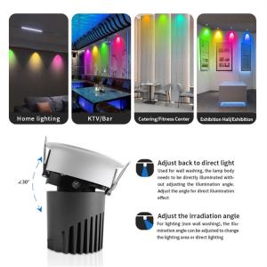 Modern Design LED Track Lights for Christmas Intelligent Installation and Dimmer