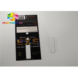 Custom Slide Blister Card Packaging Spray Folding Packaging Paper Card With Hole