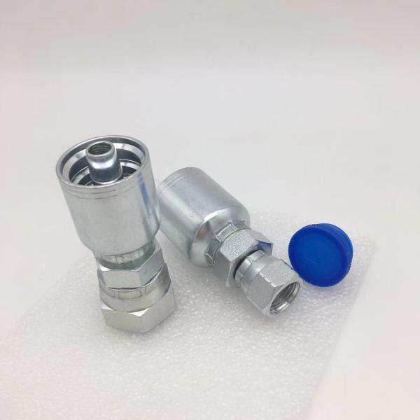 Quality 26711 Crimping Hydraulic Hose Fittings Carbon Steel BSP JIC Metric One Piece wholesale