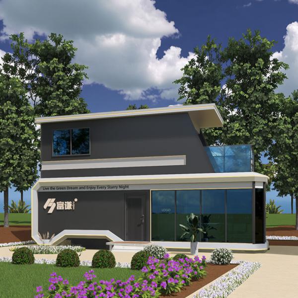 3D Model Design and Air Conditioning Space Capsule House for Project Solution