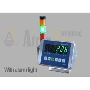 Cheap Wall Type Platform Scale Indicator , Green Display Weight Indicator With Alarm Light for sale