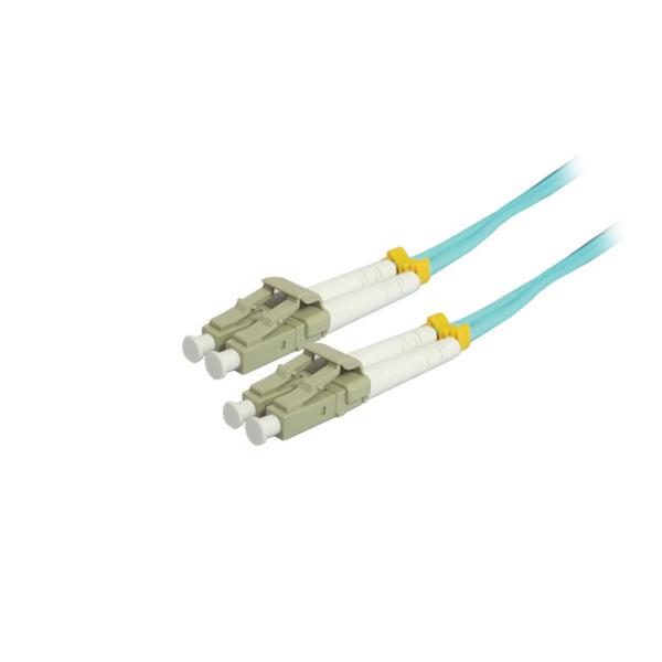LC-LC 10G OM4 50 / 125 Fiber Optic Jumper Cable PVC / LSZH for Data Center