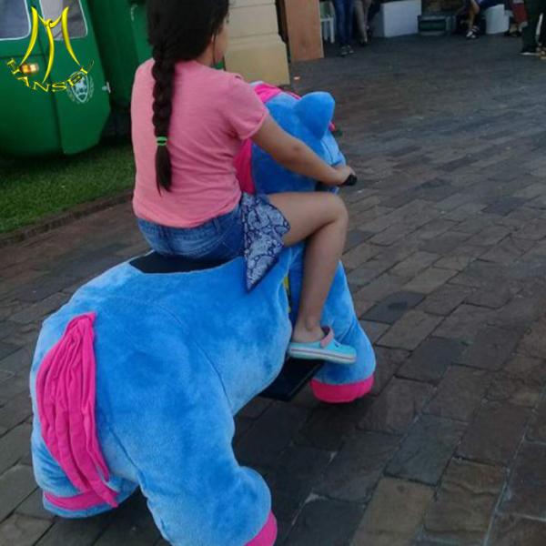 Quality Hansel baby ride on animals stuffed and plush animals toy for mall wholesale