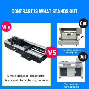 A4 Hardcover Book Binding Machine With Easy Manual Operation And Hot Melt Glue