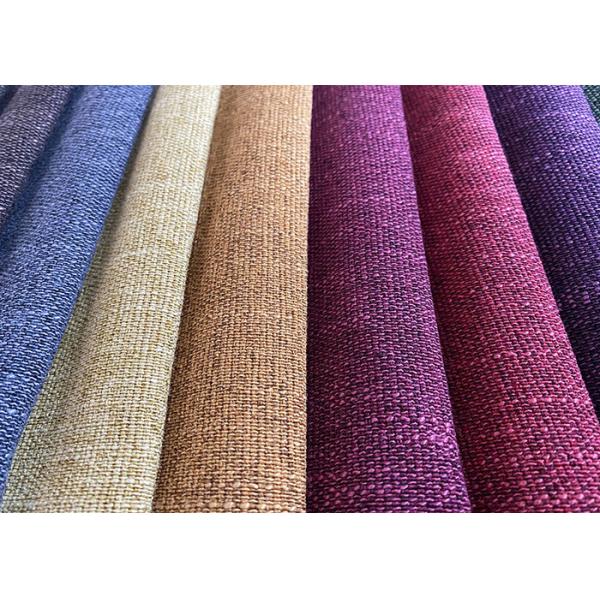 Quality Tear Resistant Linen Sofa Fabric Modern 100 Polyester Upholstery Fabric wholesale