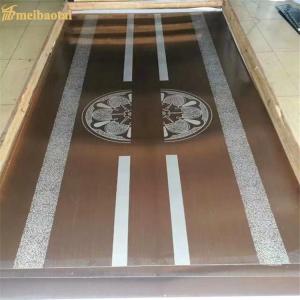 Mirror Etch Elevator Decorative Stainless Steel Sheet Colored AISI Standard