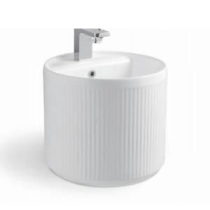 China 2025 Hot Sale Modern Design Oval Wash Basin Single-Hole Faucet Mount Wall Hung Ceramic Supplies for Hotels for Bathrooms on sale