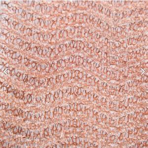 High Temperature Copper Knitted Wire Mesh 3.8cm