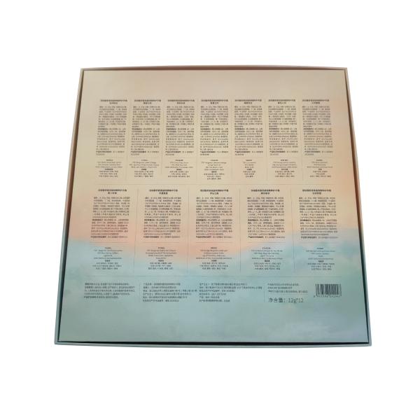 Paper Cardboard Packaging Box Printing 12 Bottles Skin Care Gift Box With Clear Window