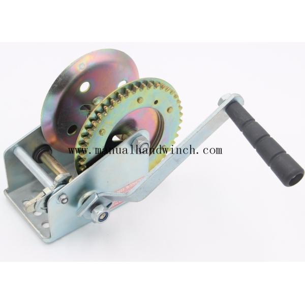 Quality Mini Steel Marine Manual Cable Winch / Hand Crank Winch For Boat Trailer wholesale