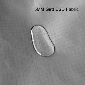 Washable Static Dissipative 5mm Carbon Grid Cleanroom Polyester Fabric Anti