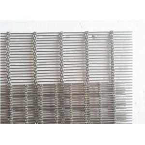 Copper Architectural Wire Mesh , Cable Rod Weave Architectural Metal Screen