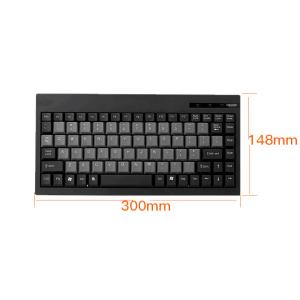 Compact Waterproof Plastic Keyboard With Rugged PC/ABS Keys