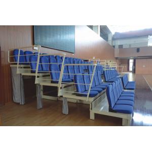 Manual Operation Foldable Telescopic Bleacher Seating Floor Mounted