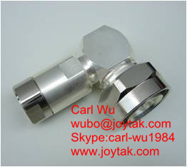 Quality DIN 7/16 male right angle connector clamp type for 1/2" flexible cable 50ohm VSWR ≤1.25 at 0~3G factory made in china wholesale