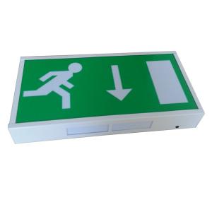 Running Man Rechargeable LED Exit Signs Wall Surface Mounted , CE Certification
