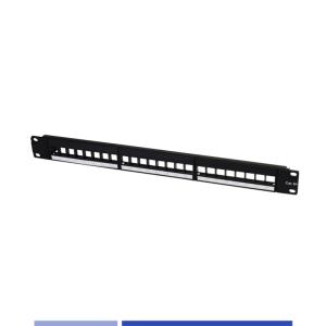 Blank 1U 19 24 Port Modular Patch Panel Unshielded For Cabling System