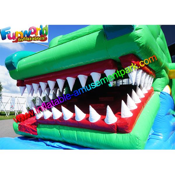 Adults Inflatable Crocodile Slide Commercial Outdoor Dry Slide Giant