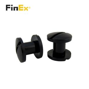 Black Plastic Book Binding Chicago Screw for Binding Books