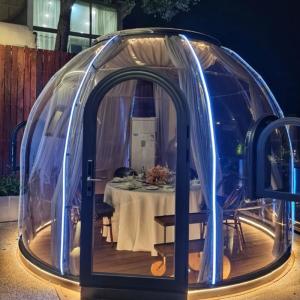 Spacious Mall Transparent Dome House PC Dome Tent With Aluminium Frame