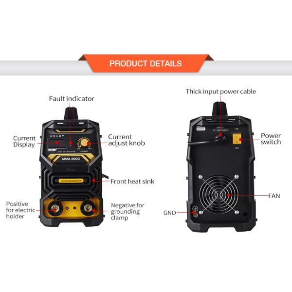 Portable Micro IGBT 1PCB 300 Amp Inverter Welder MMA Welding Equipment