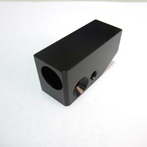 CNC aluminum back anodized finish small block with thread holes