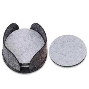 10*10 Cm 43 Color Felt Coasters Storage Suit With EN71 Certification