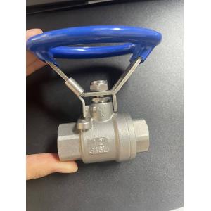 Xtv 1 Inch 2PC Stainless Steel Oval Handle Thread Ball Valve for Initial Payment
