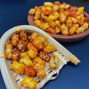 Crunchy Spicy Rice Cracker Snacks With Natural Ingredients