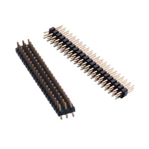 Triple Row 2.54 Mm Pin Header Dip 2 Pin Male Header Connector For PCBA Industry