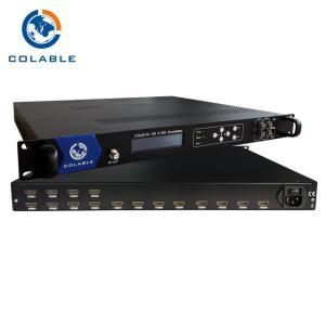 12 Channel HD Video Modulator HDMI To ISDB - T Encoder Modulator COL5011H