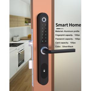 Fingerprint Aluminum Sliding Gate Keyless Waterproof Smart Locks